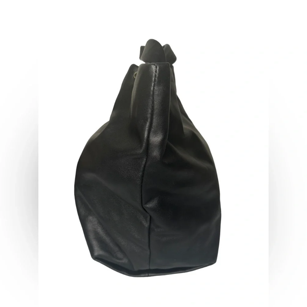 Kate Spade New York Top Handle black leather Bag Turn-Lock Closure at Top - Picture 10 of 16